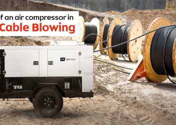 The Role of an Air Compressor in Optic Cable Blowing