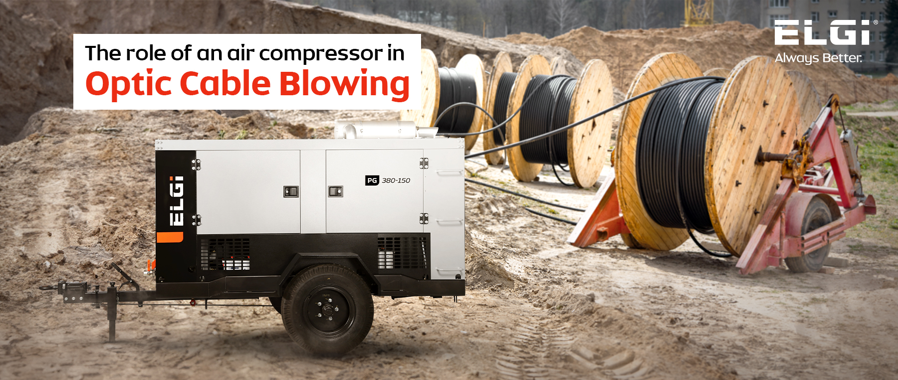 The Role of an Air Compressor in Optic Cable Blowing